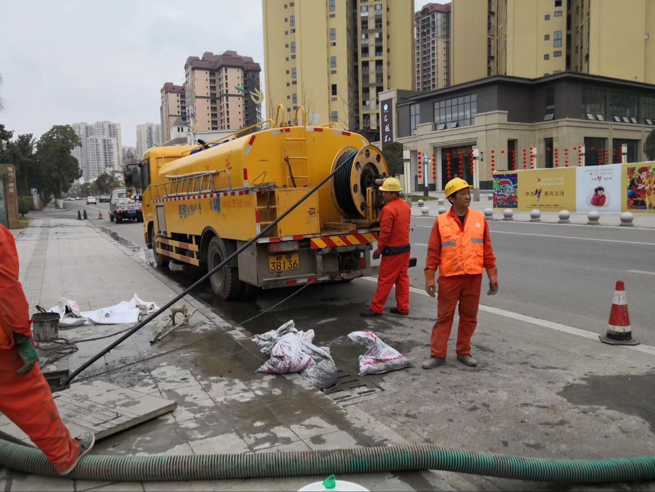 钦北排污管道清淤-管道清洗